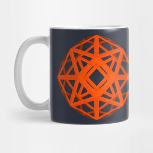 GMTRX orange red f54 skeletal polyhedron Mug